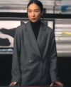 The Morning Show S04 Greta Lee Grey Blazer