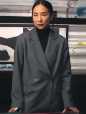 The Morning Show S04 Greta Lee Grey Blazer