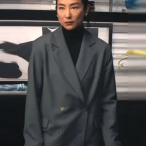 The Morning Show S04 Greta Lee Grey Blazer
