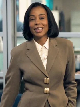 The Morning Show S04 Karen Pittman Brown Blazer Front