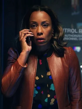 The Morning Show S04 Karen Pittman Brown Jacket