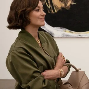 The Morning Show S04 Marion Cotillard Bomber Jacket Front