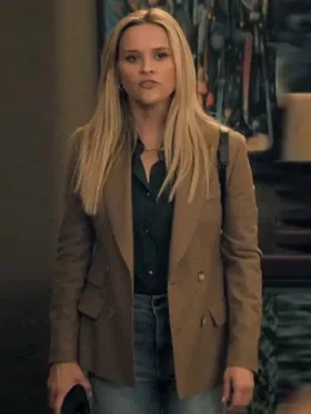 The Morning Show S04 Reese Witherspoon Brown Blazer Side