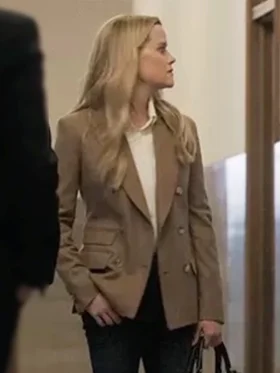 The Morning Show S04 Reese Witherspoon Brown Blazer Front
