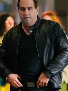 The Penguin 2024 Colin Farrell Black Leather Jacket