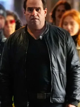 The Penguin 2024 Colin Farrell Black Leather Jacket