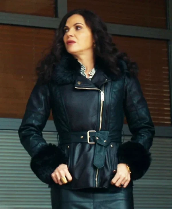 The Rainmaker S01 Lana Parrilla Shearling Leather Jacket Front