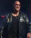 The Rock UFL Leather Jacket