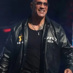 The Rock UFL Leather Jacket