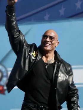 The Rock UFL Leather Jacket