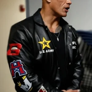 The Rock UFL Leather Jacket