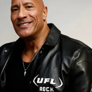 The Rock UFL Leather Jacket