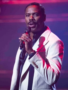 The Running Man Colman Domingo White Blazer Back