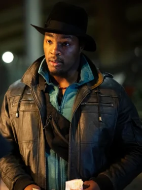 The Running Man Daniel Ezra Bomber Leather Jacket