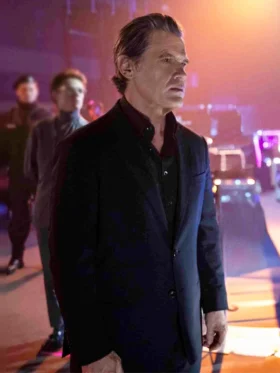 The Running Man Josh Brolin Black Blazer