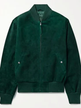 The Voice S28 Michael Buble Green Suede Jacket