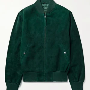 The Voice S28 Michael Buble Green Suede Jacket