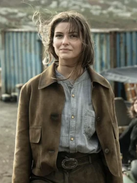 The Walking Dead Daryl Dixon S03 Candela Saitta Suede Jacket Front