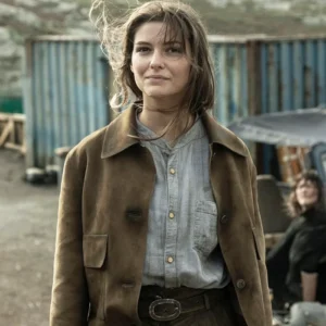 The Walking Dead Daryl Dixon S03 Candela Saitta Suede Jacket Front