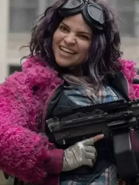 The Walking Dead Juanita Sanchez Pink Faux Fur Jacket