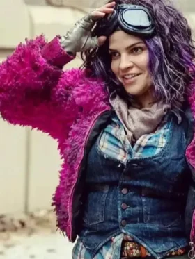 The Walking Dead Juanita Sanchez Pink Faux Fur Jacket
