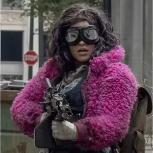 The Walking Dead Juanita Sanchez Pink Faux Fur Jacket