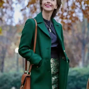 The Wedding Veil Inspiration Kacey Rohl Green Coat