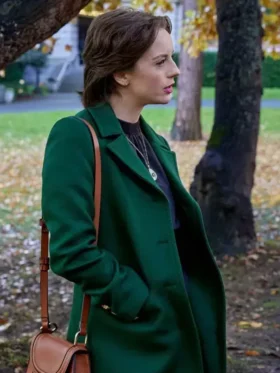 The Wedding Veil Inspiration Kacey Rohl Green Coat
