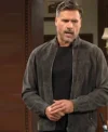 The Young and the Restless Joshua Morrow Suede Leather Jacket Front