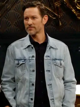 The Young and the Restless Michael Graziadei Denim Jacket Front