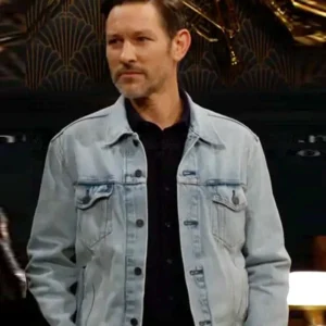 The Young and the Restless Michael Graziadei Denim Jacket Front