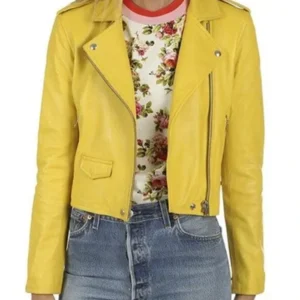 The Young and the Restless Sharon Case Yellow Leather Jacket