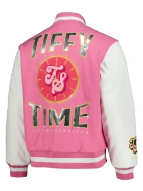 Tiffany Stratton WWE Pink Varsity Jacket