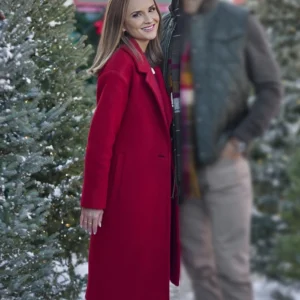 Tis the Season to be Merry Rachael Leigh Cook Red Coat Front