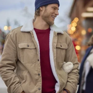 Tis the Season to be Merry Travis Van Winkle Shearling Jacket Side