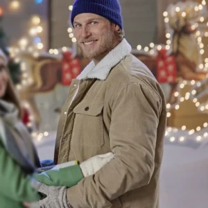 Tis the Season to be Merry Travis Van Winkle Shearling Jacket Front