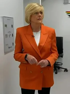 Today Anne Thompson Orange Blazer Front