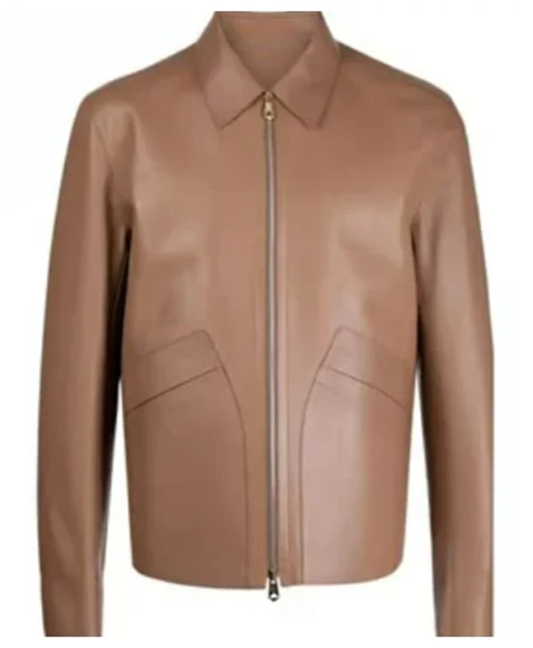 Today Lionel Richie Brown Leather Jacket