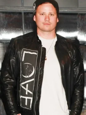 Tom Delonge Angels and Airwaves Black Leather Jacket