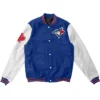 Toronto Blue Jays Blue Varsity Jacket Back