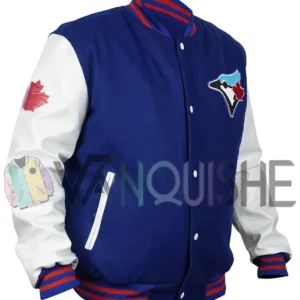 Toronto Blue Jays Blue Varsity Jacket RIGHT