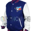 Toronto Blue Jays Blue Varsity Jacket left