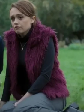 Toxic Town 2025 Aimee Lou Purple Fur Vest