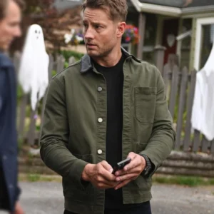 Tracker S03 Justin Hartley Green Cotton Jacket Front