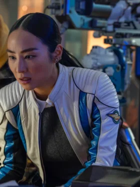 Tron Ares Greta Lee Leather Jacket