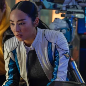 Tron Ares Greta Lee Leather Jacket