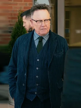 Tulsa King S03 Robert Patrick Pinstriped Blazer Front