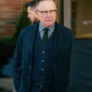 Tulsa King S03 Robert Patrick Pinstriped Blazer Front