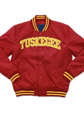 Tuskegee University 1881 Red Varsity Jacket Back