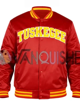 Tuskegee University 1881 Red Varsity Jacket front